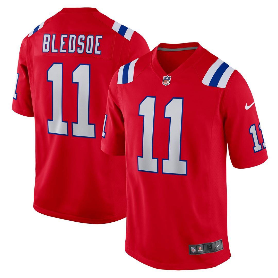 New England Patriots Drew Bledsoe Nike Red Retired Player product image 4