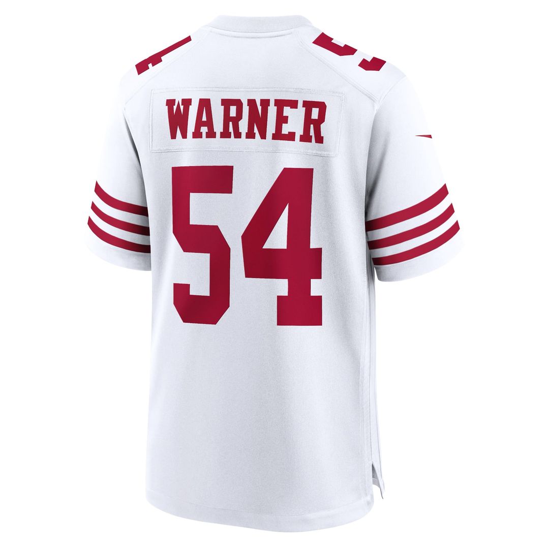 San Francisco 49ers Fred Warner Nike White Game Jersey product image 3