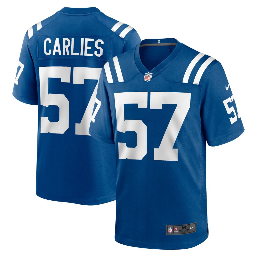 Indianapolis Colts Jaylon Carlies Nike Royal Game Jersey product image 1