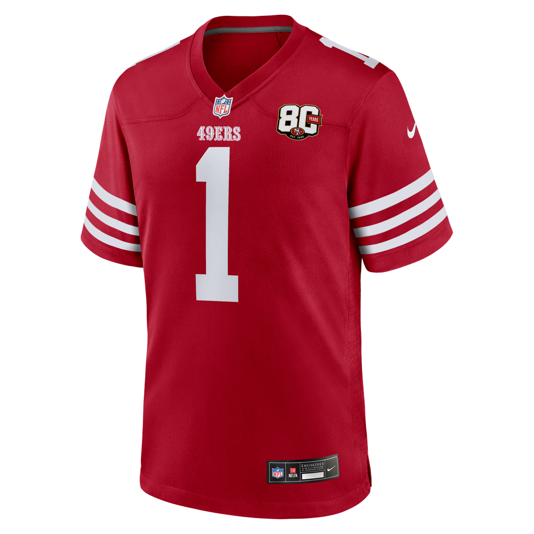 San Francisco 49ers Ricky Pearsall Nike Scarlet 80th product image 2