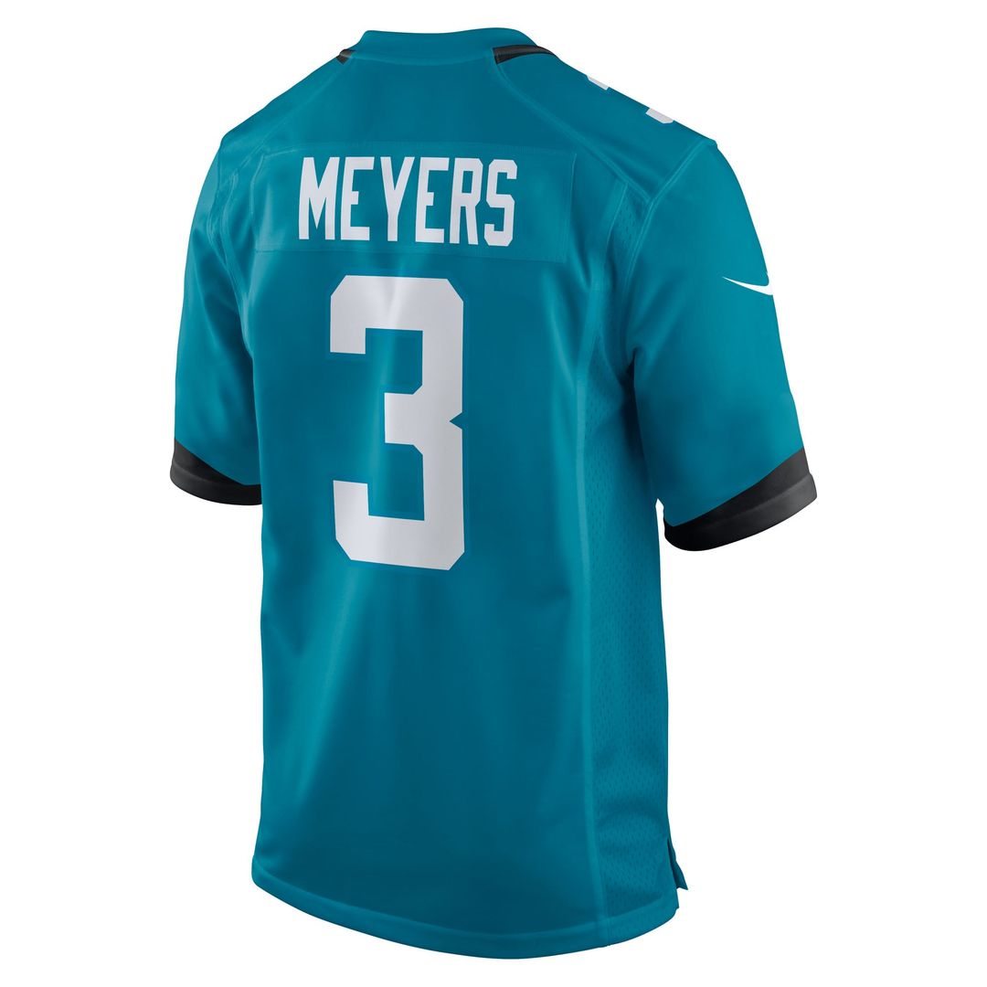 Jacksonville Jaguars Jakobi Meyers Nike Teal Game Jersey product image 3