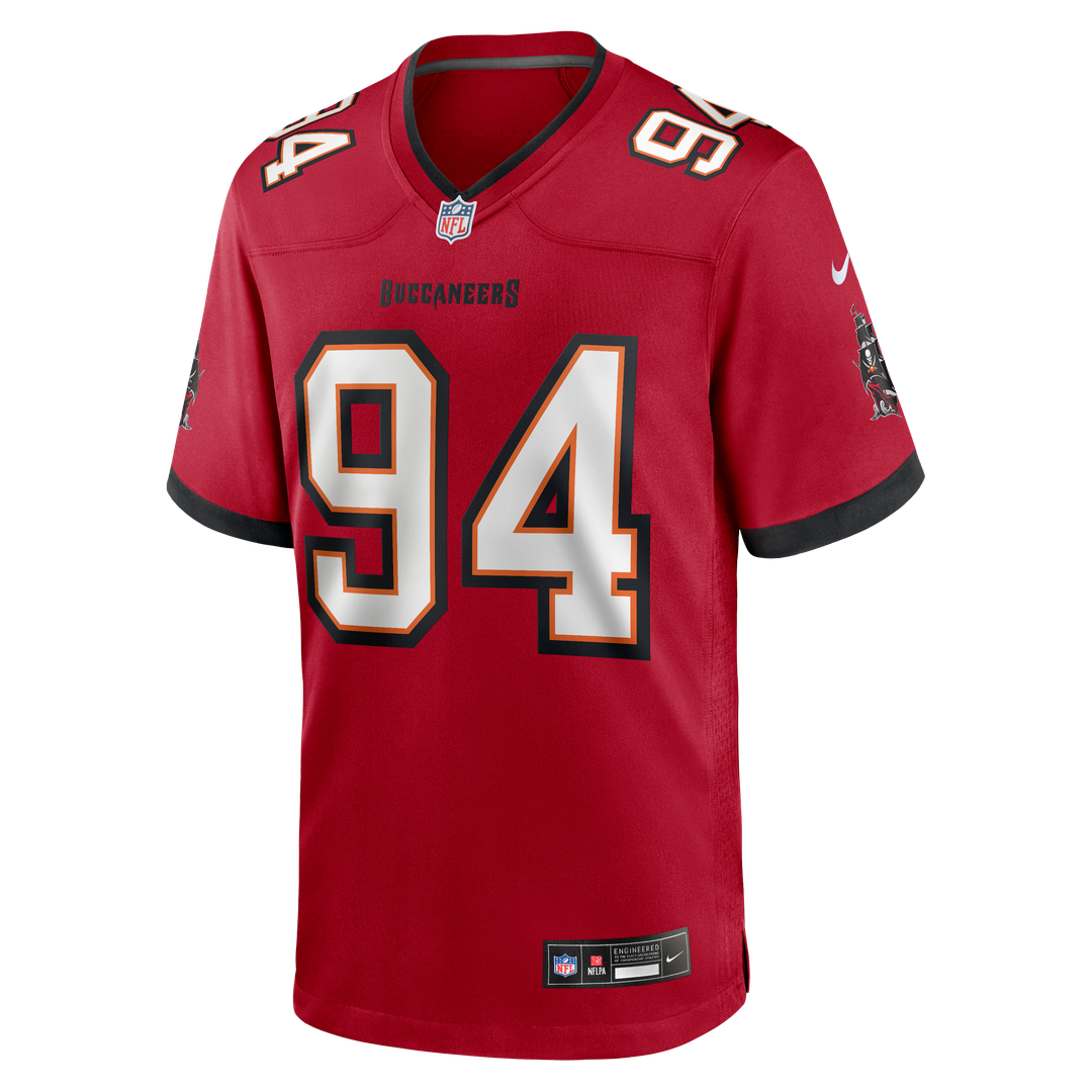 Tampa Bay Buccaneers Calijah Kancey Nike Red Game Jersey product image 2