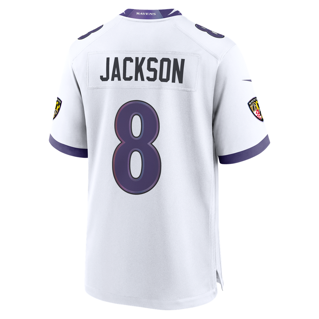 Baltimore Ravens Lamar Jackson Nike White Game Jersey product image 7