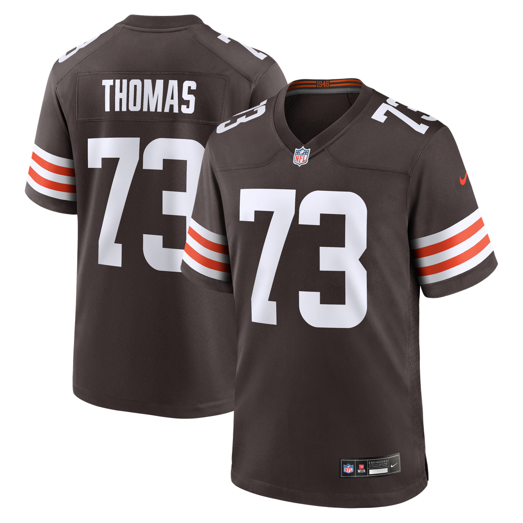 Cleveland Browns Joe Thomas Nike Brown Retired Game Jersey product image 1