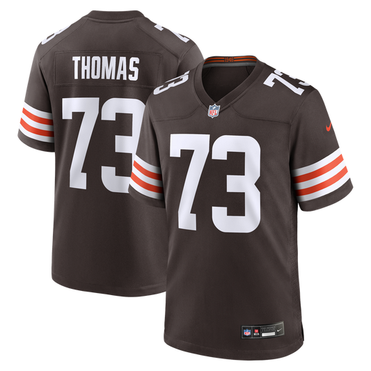 Cleveland Browns Joe Thomas Nike Brown Retired Game Jersey product image 1
