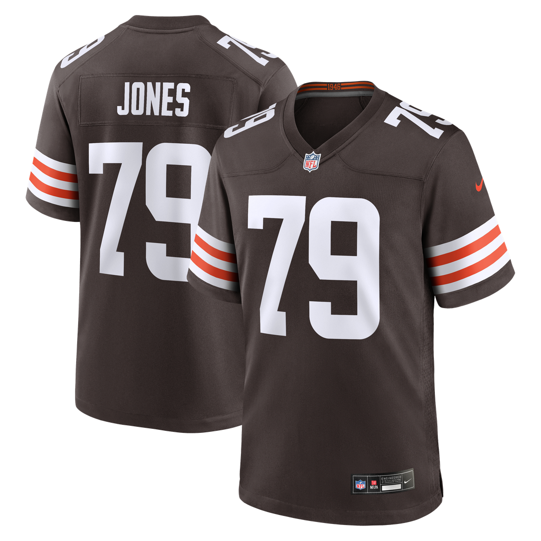 Cleveland Browns Dawand Jones Nike Brown Game Jersey product image 1
