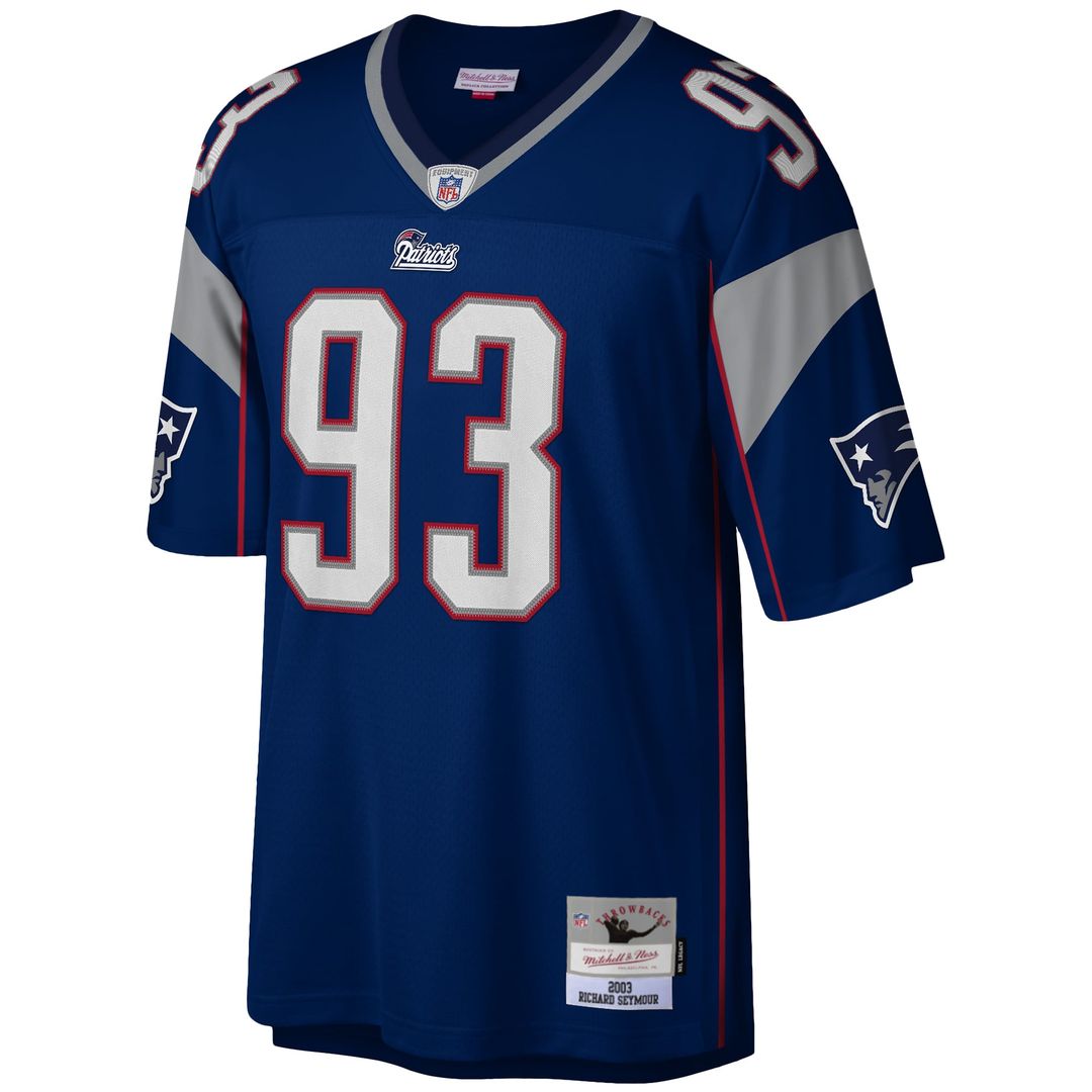 New England Patriots Richard Seymour Mitchell & Ness Navy product image 2