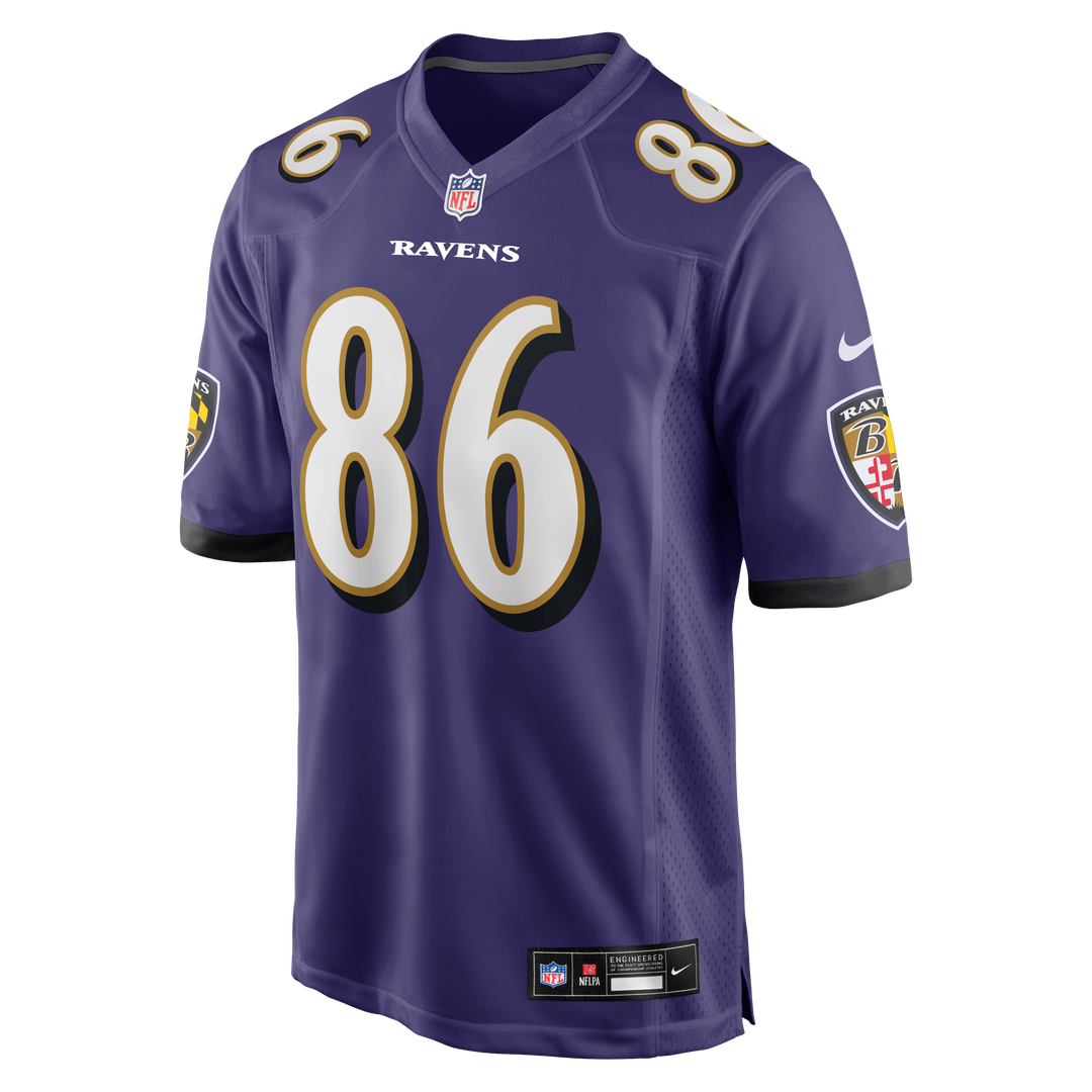 Baltimore Ravens Cornelius Johnson Nike Purple Game Jersey product image 2