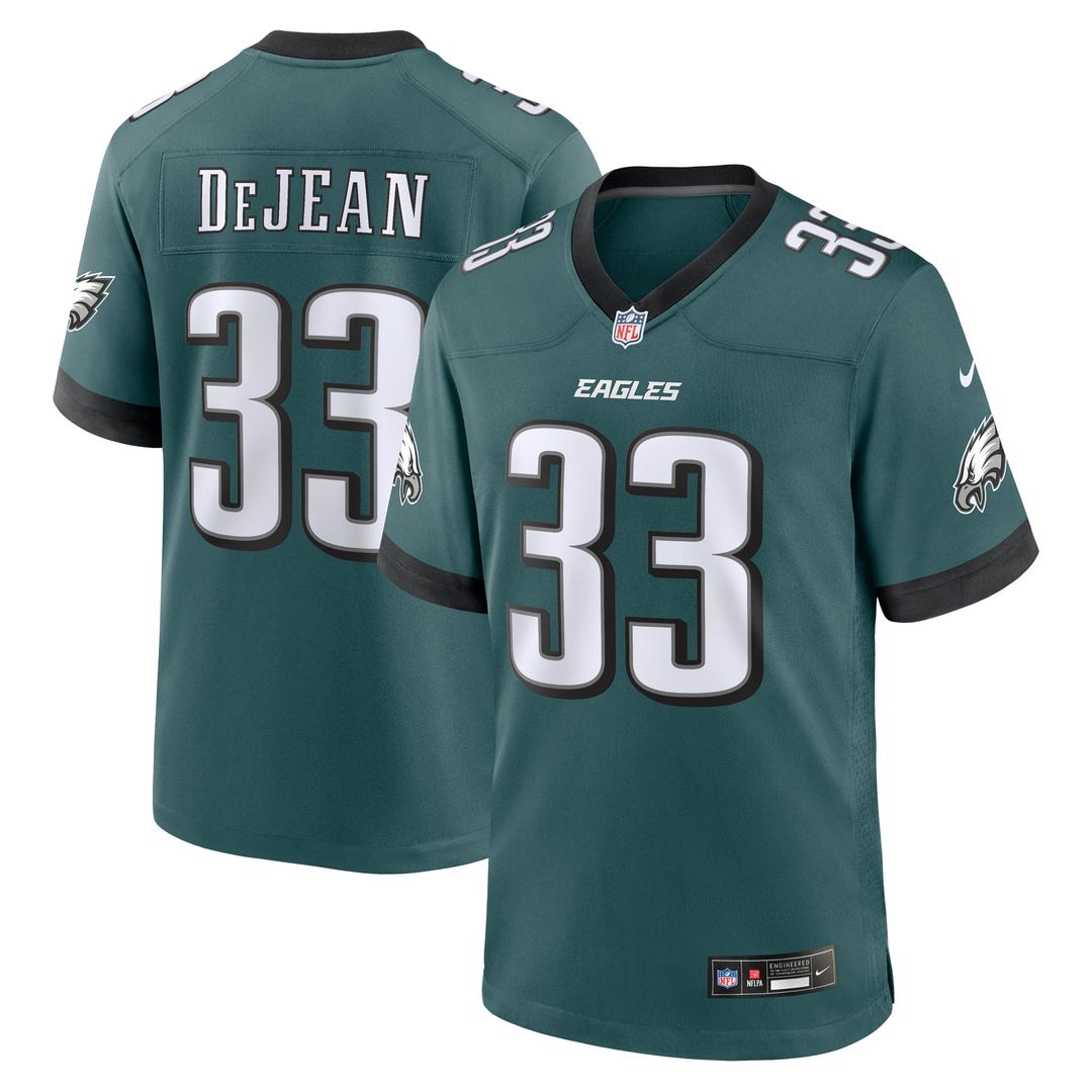 Philadelphia Eagles Cooper DeJean Nike Green Game Jersey product image 1