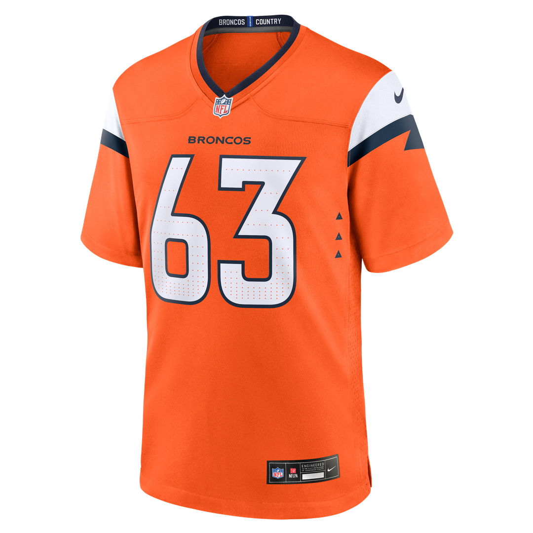 Denver Broncos Alex Palczewski Nike Orange Game Jersey product image 2
