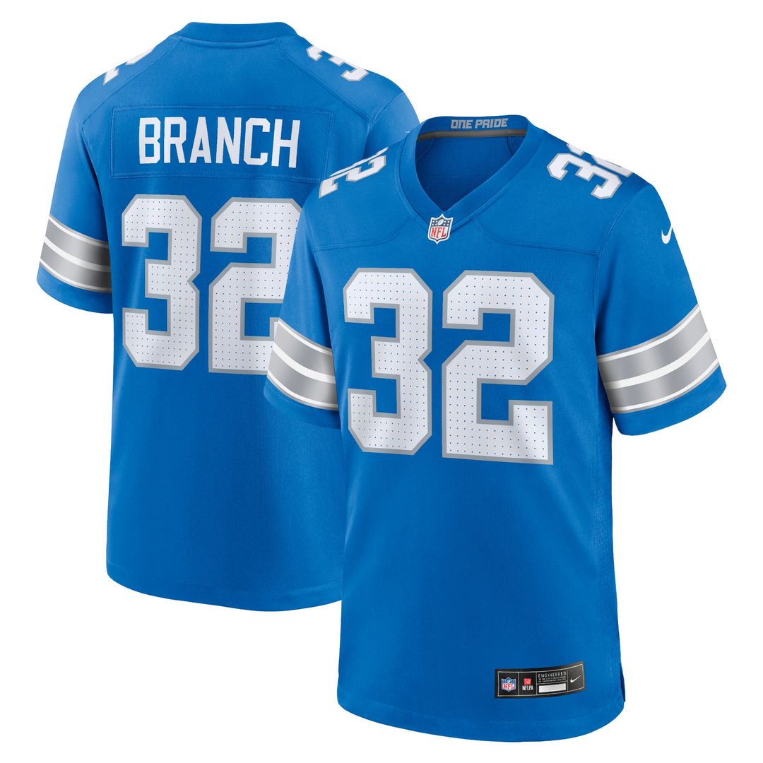 Detroit Lions Brian Branch Nike Blue Game Jersey product image 9