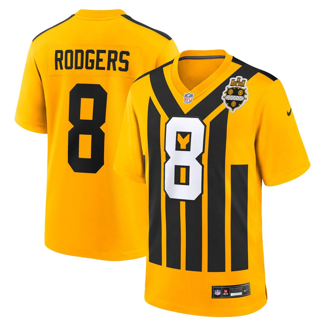 Pittsburgh Steelers Aaron Rodgers Nike Gold Alternate 1933 product image 4