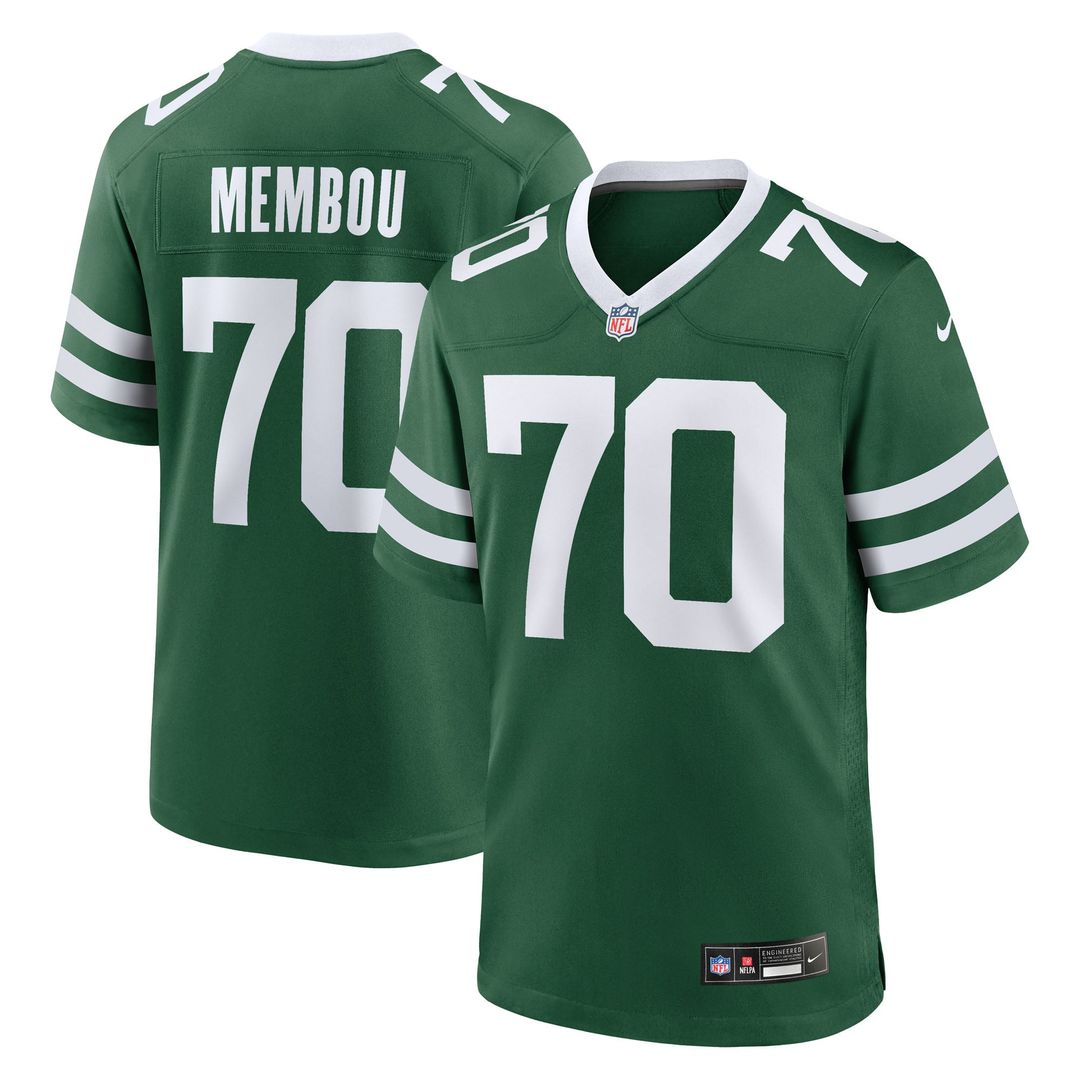 New York Jets Armand Membou Nike Green Game Jersey product image 1