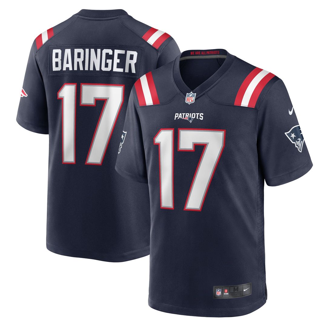 New England Patriots Bryce Baringer Nike Navy Game Jersey product image 1