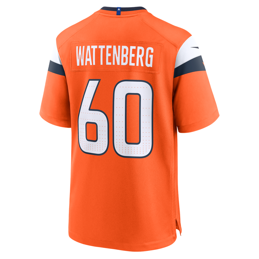 Denver Broncos Luke Wattenberg Nike Orange Game Jersey product image 3