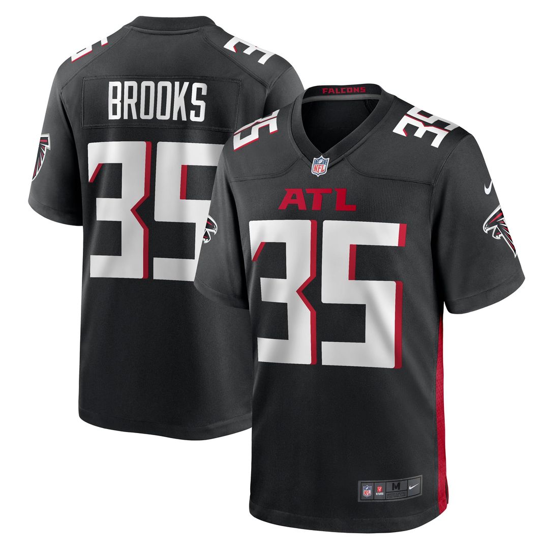 Atlanta Falcons Natrone Brooks Nike Black Game Jersey product image 1