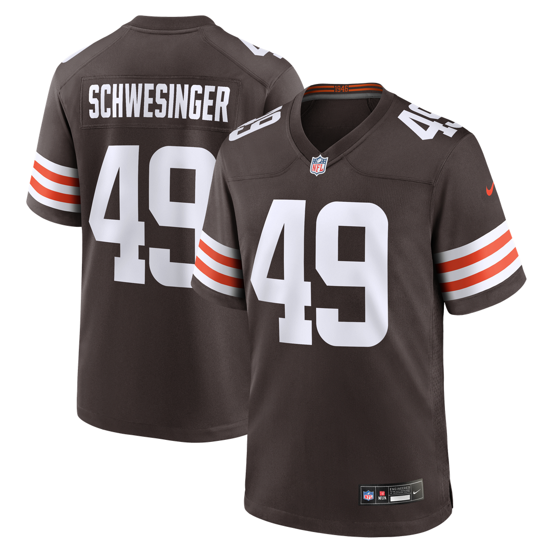 Cleveland Browns Carson Schwesinger Nike Brown 2025 NFL product image 1