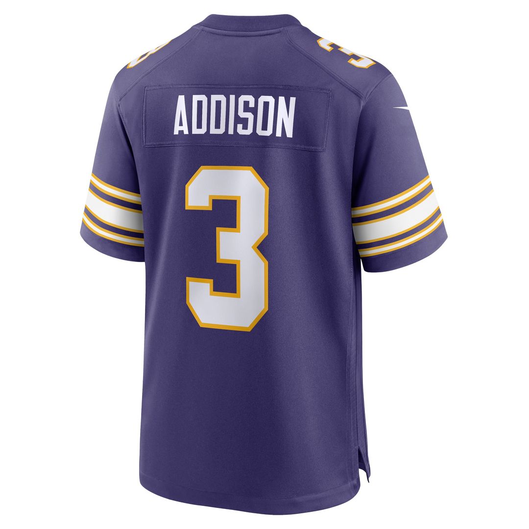 Minnesota Vikings Jordan Addison Nike Purple Alternate Game product image 3