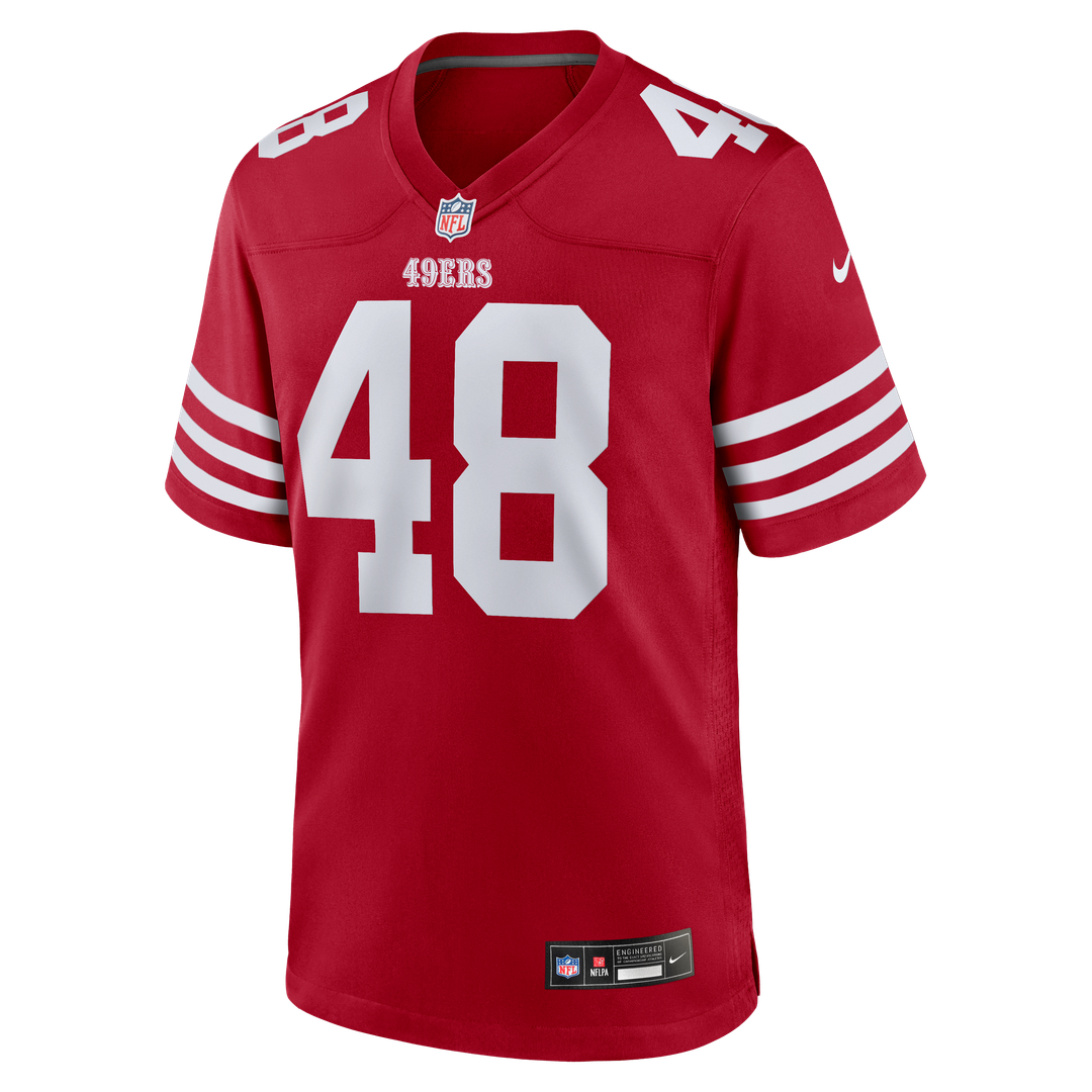 San Francisco 49ers Tatum Bethune Nike Scarlet Game Jersey product image 2