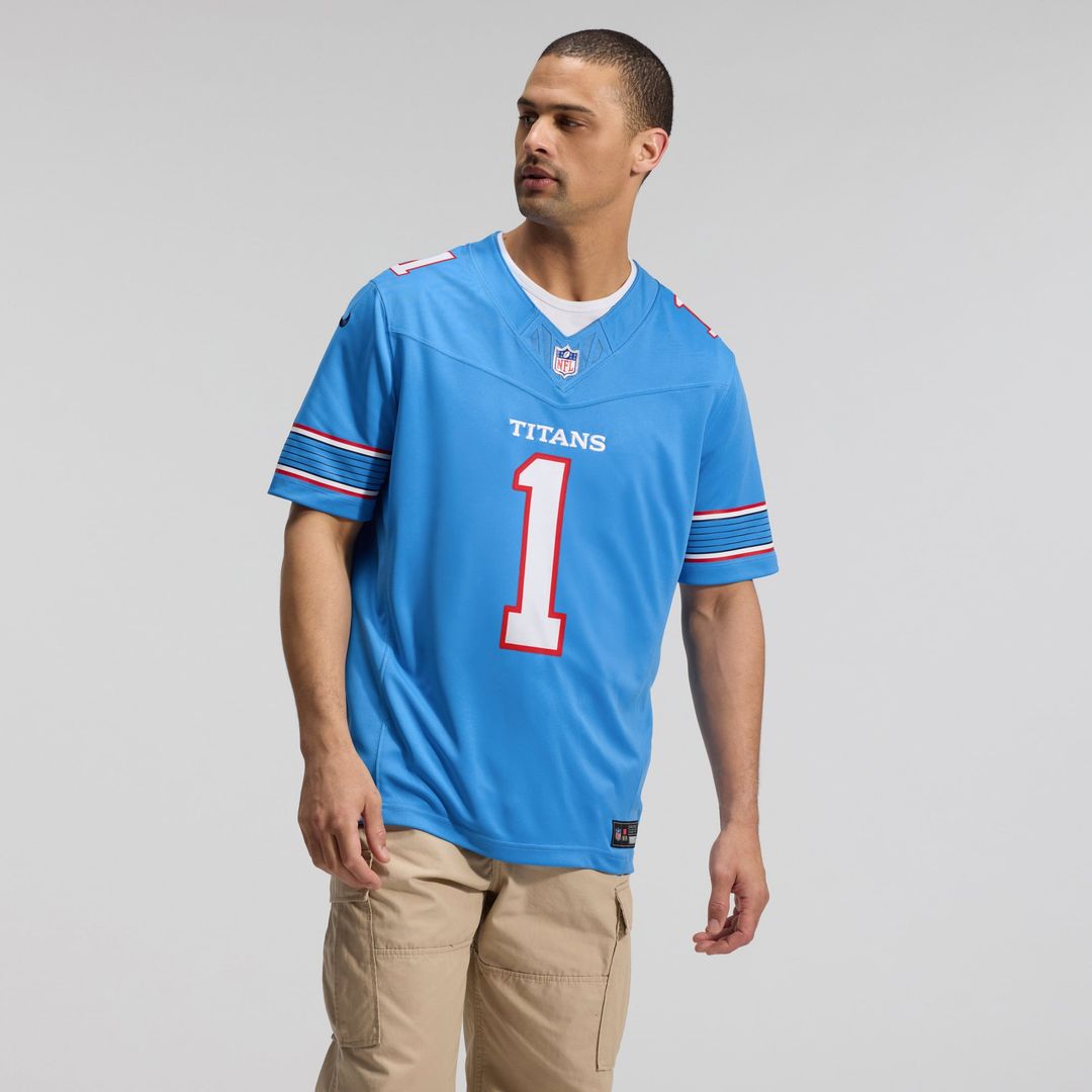 Tennessee Titans Cameron Ward Nike Light Blue Team Vapor product image 17