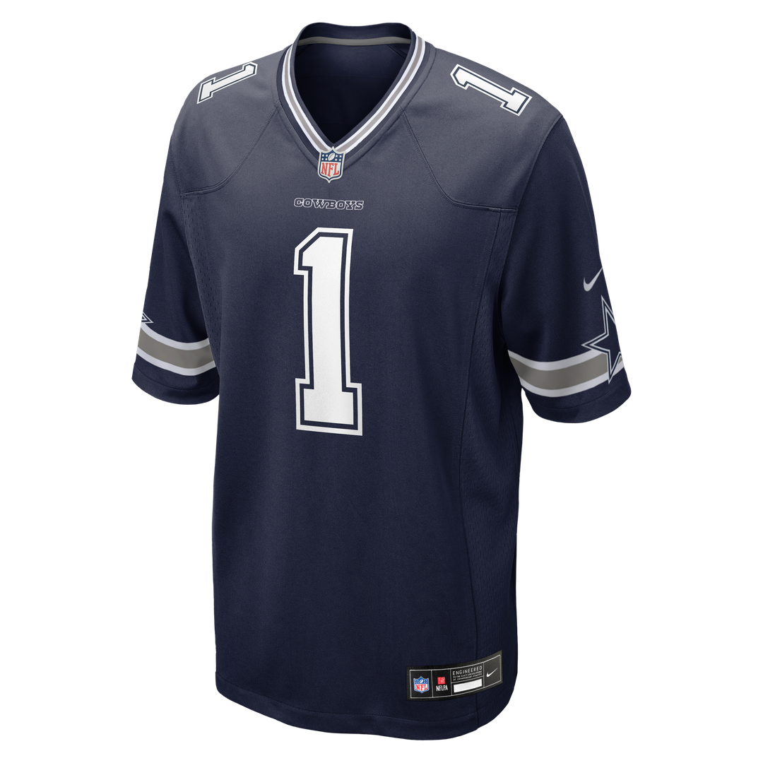 Dallas Cowboys Number 1 Dad Nike Navy Game Jersey product image 2