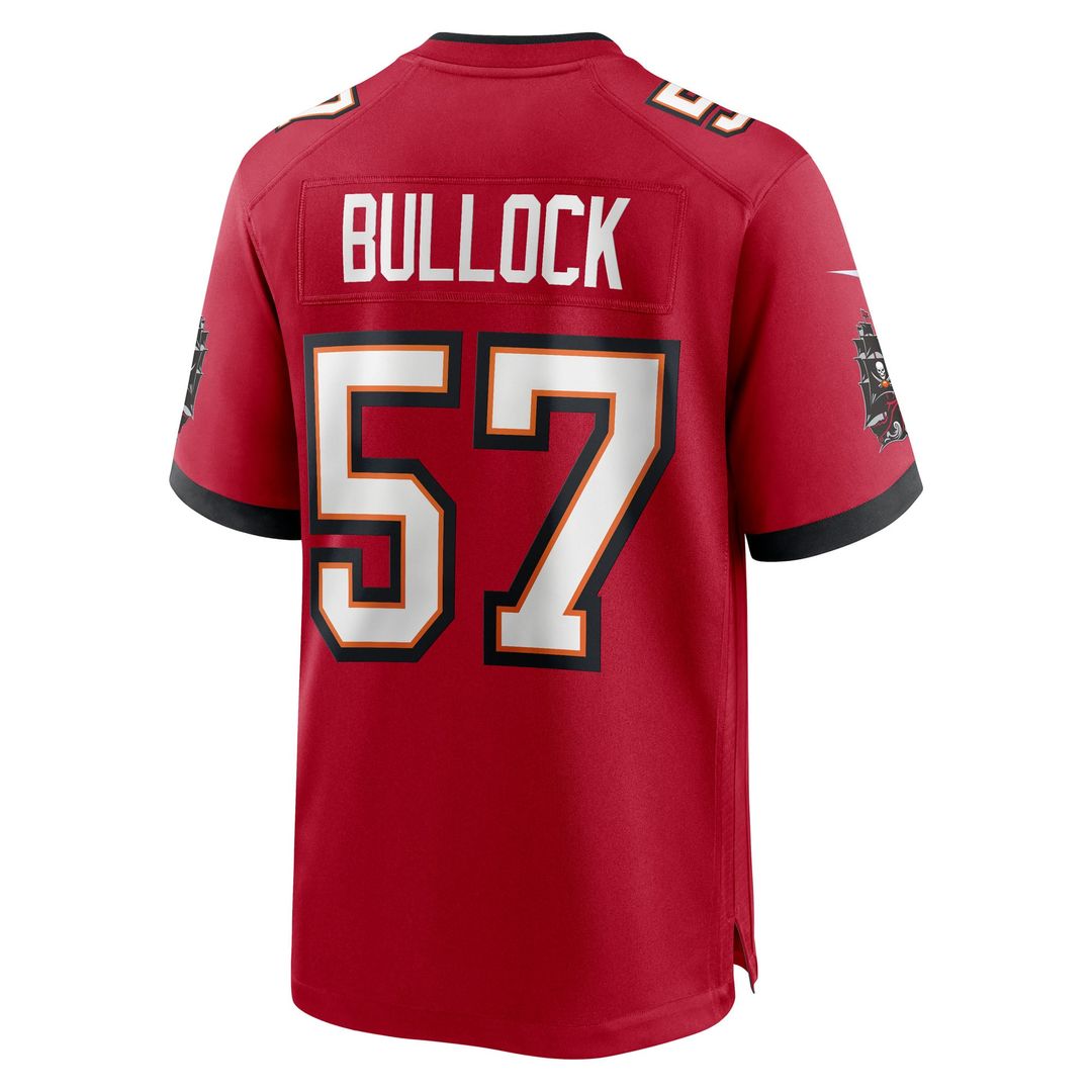 Tampa Bay Buccaneers John Bullock Nike Red Game Jersey product image 3