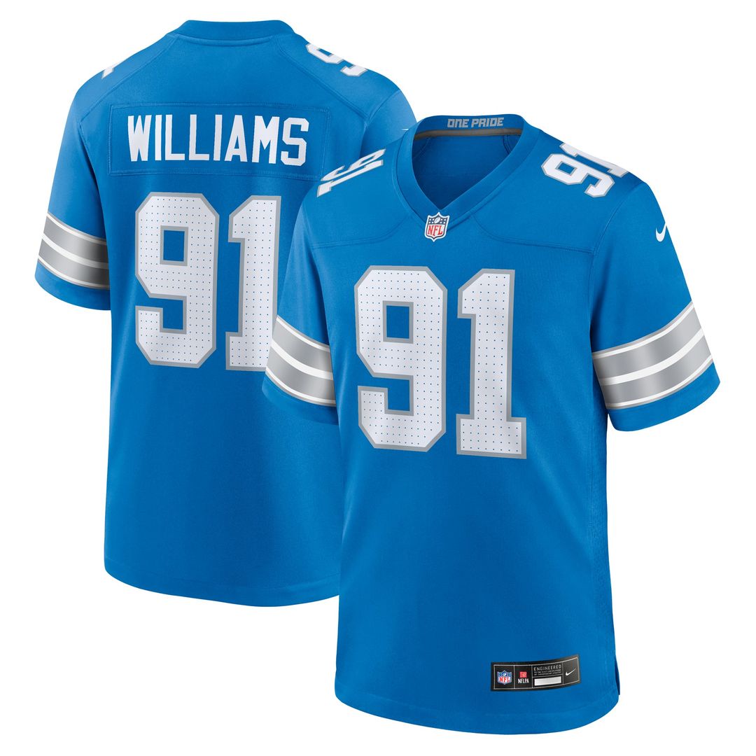 Detroit Lions Tyleik Williams Nike Blue Game Jersey product image 1