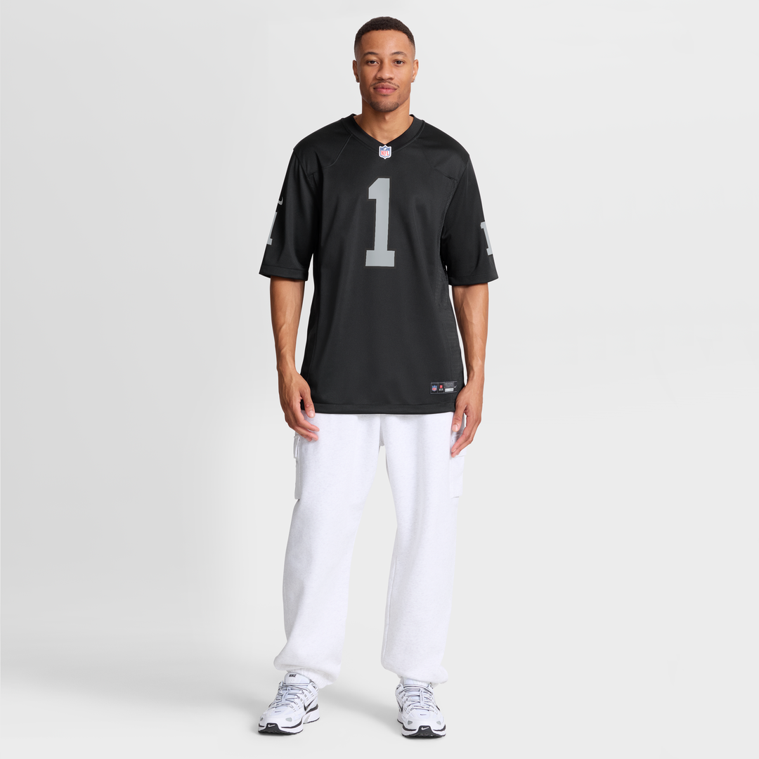 Las Vegas Raiders Number 1 Groom Nike Black Game Jersey product image 7