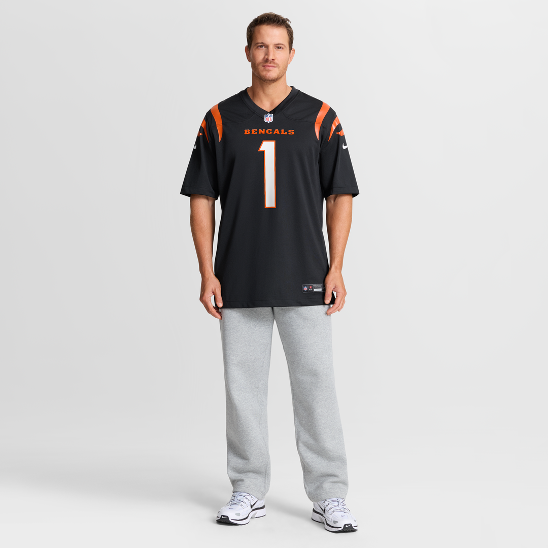 Cincinnati Bengals Number 1 Groom Nike Black Game Jersey product image 7