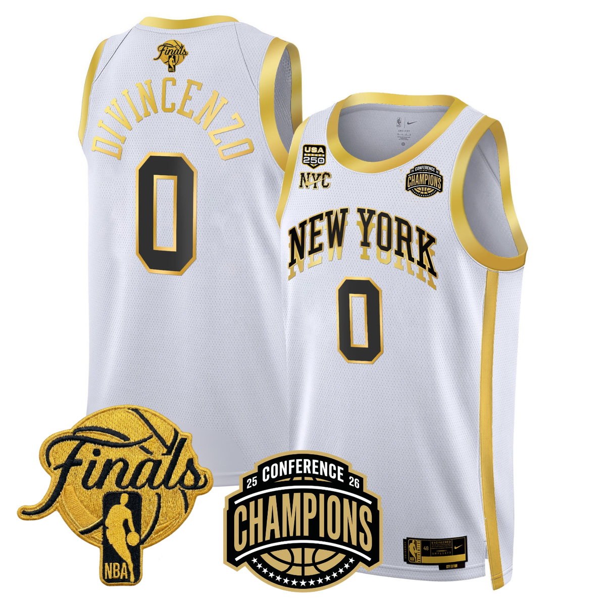 NYK 2026 Finals Limited Gold Jersey V2 - Stitched product image 11, provided for visual reference and product detail review