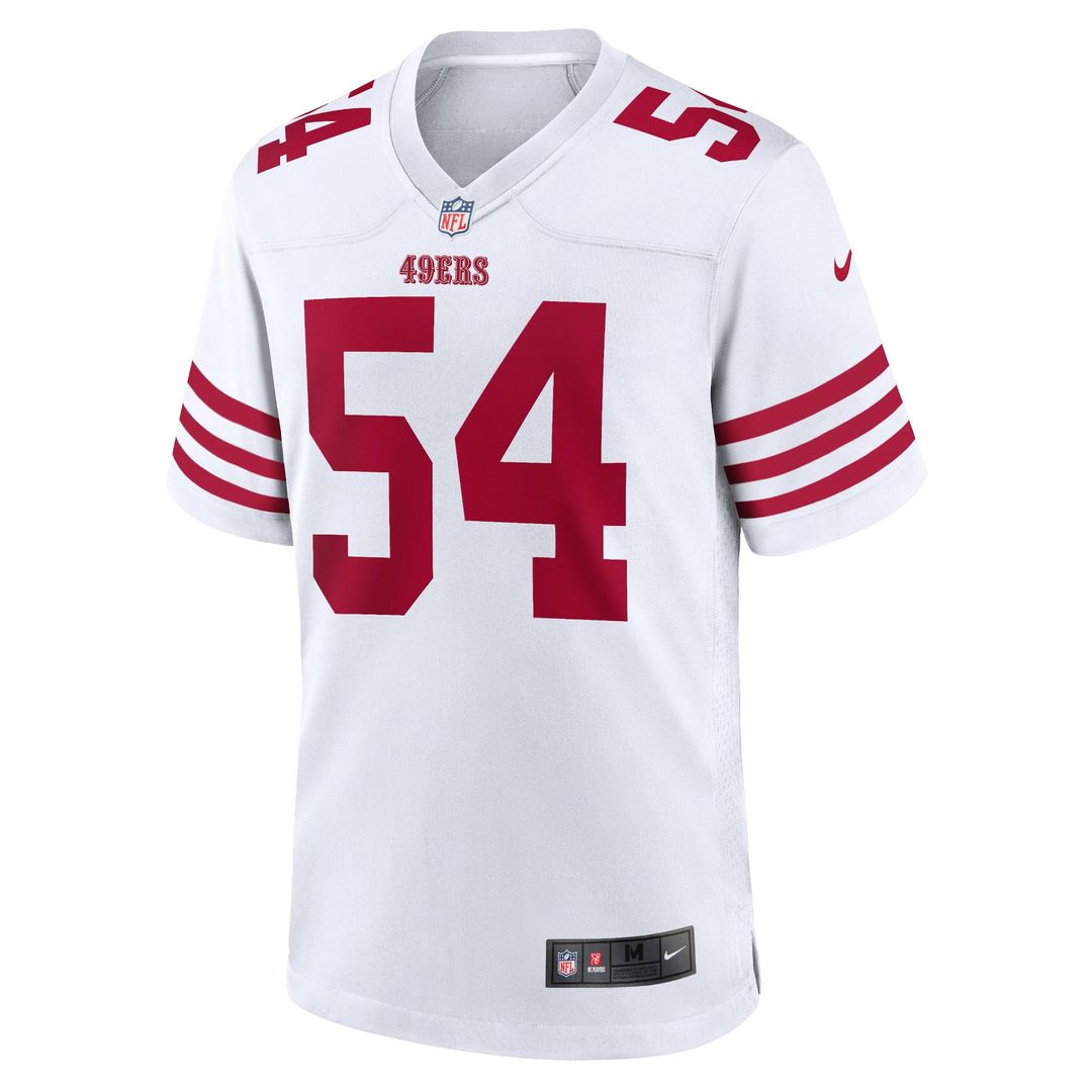 San Francisco 49ers Fred Warner Nike White Game Jersey product image 5