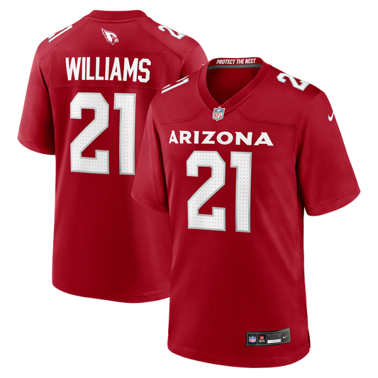Arizona Cardinals Garrett Williams Nike Cardinal Game Jersey product image 1