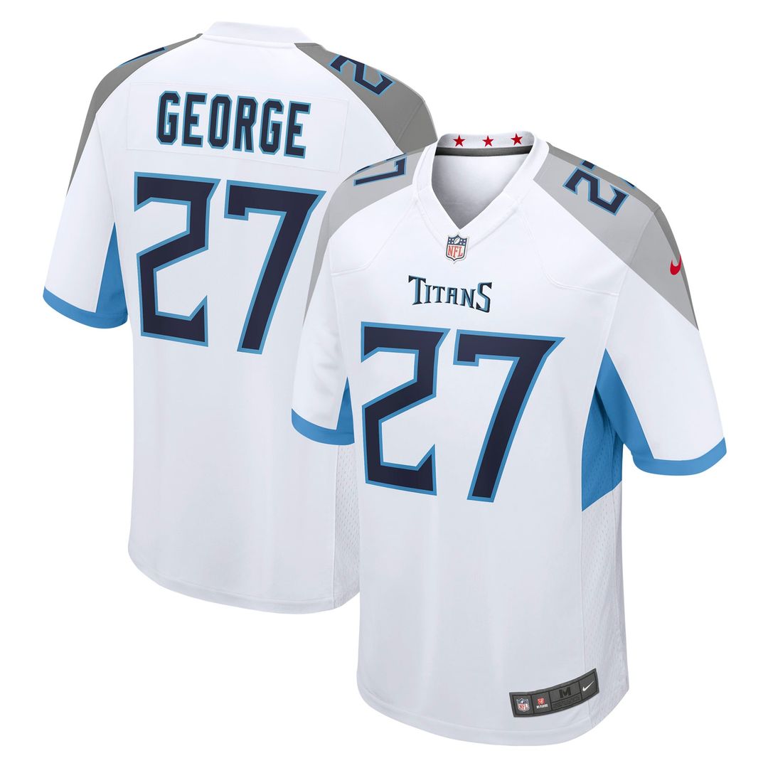 Tennessee Titans Eddie George Nike White Retired Game Jersey product image 1