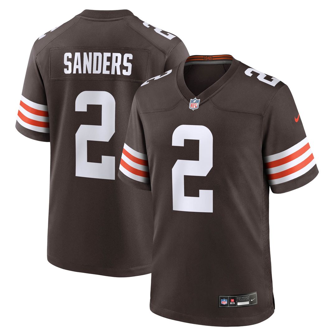 Cleveland Browns Shedeur Sanders Nike Brown Game Jersey product image 1