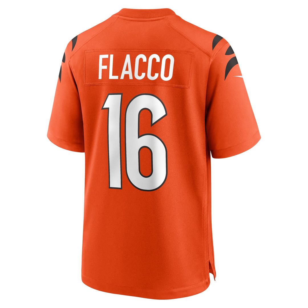 Cincinnati Bengals Joe Flacco Nike Orange Alternate Game product image 9