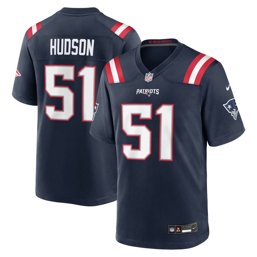 New England Patriots James Hudson Nike Navy Game Jersey product image 1