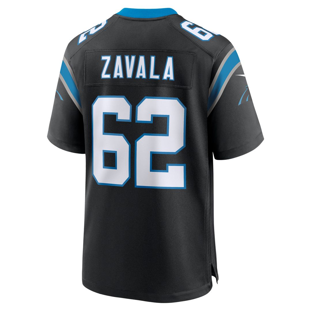 Carolina Panthers Chandler Zavala Nike Black Game Jersey product image 3