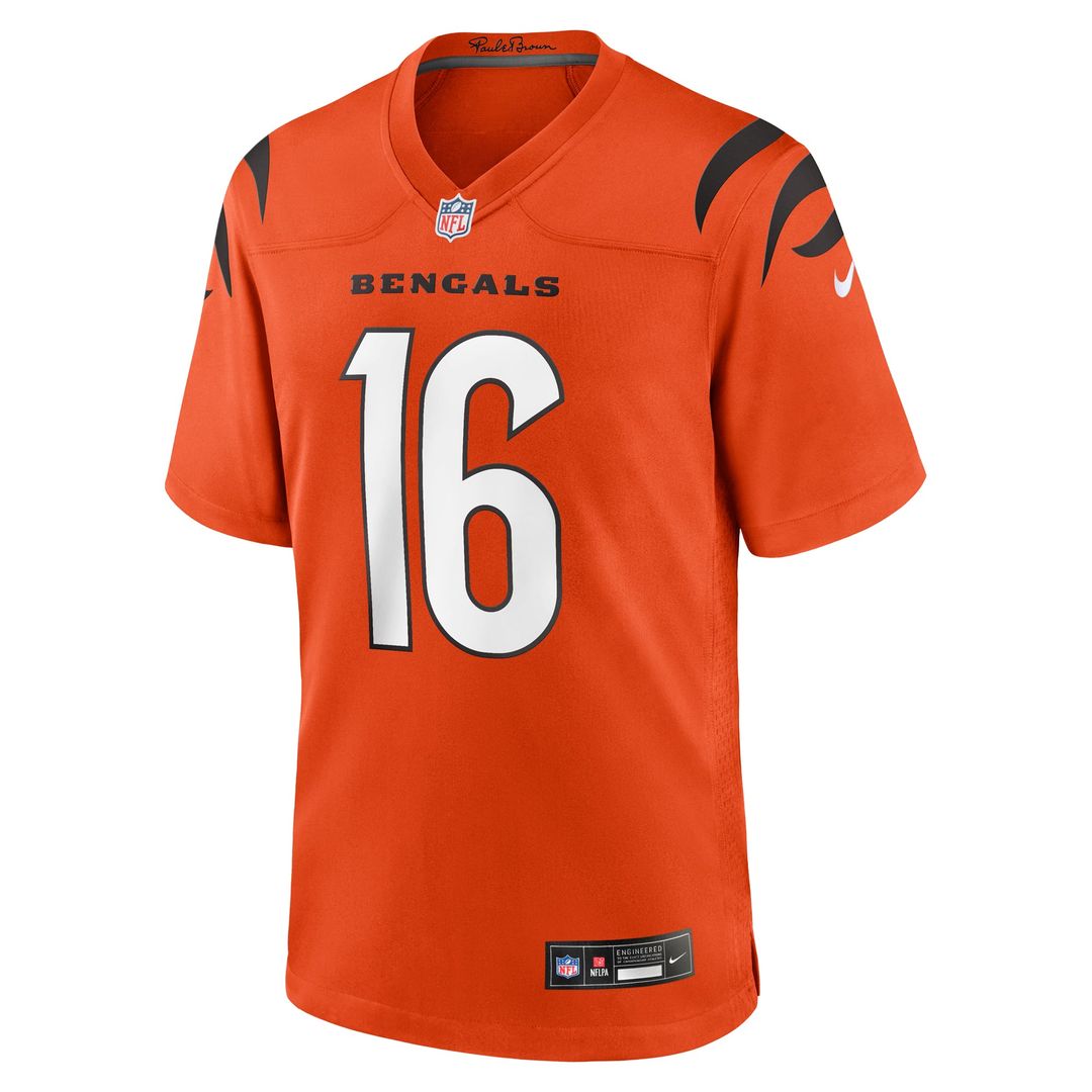 Cincinnati Bengals Joe Flacco Nike Orange Alternate Game product image 2