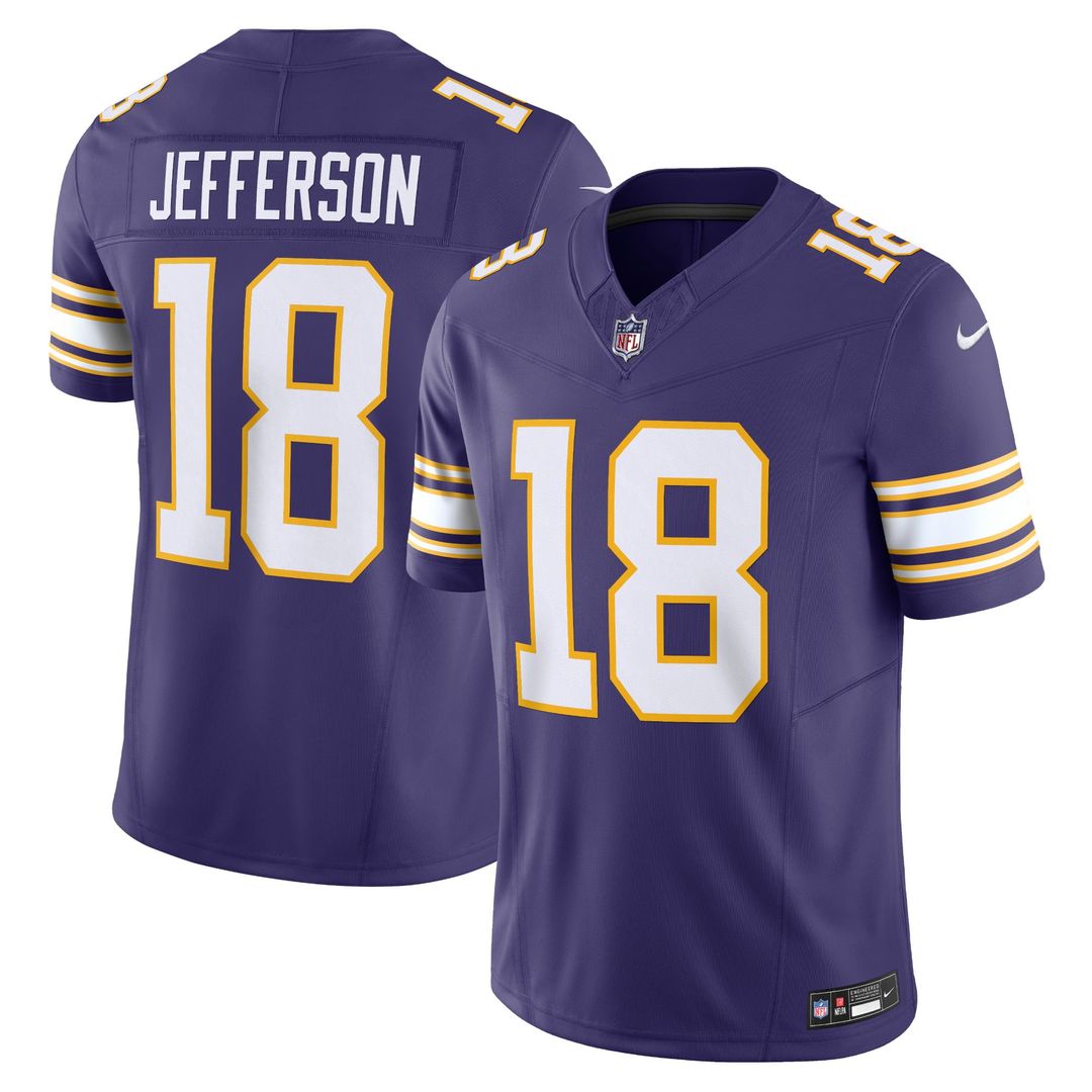 Minnesota Vikings Justin Jefferson Nike Purple Vapor FUSE product image 1