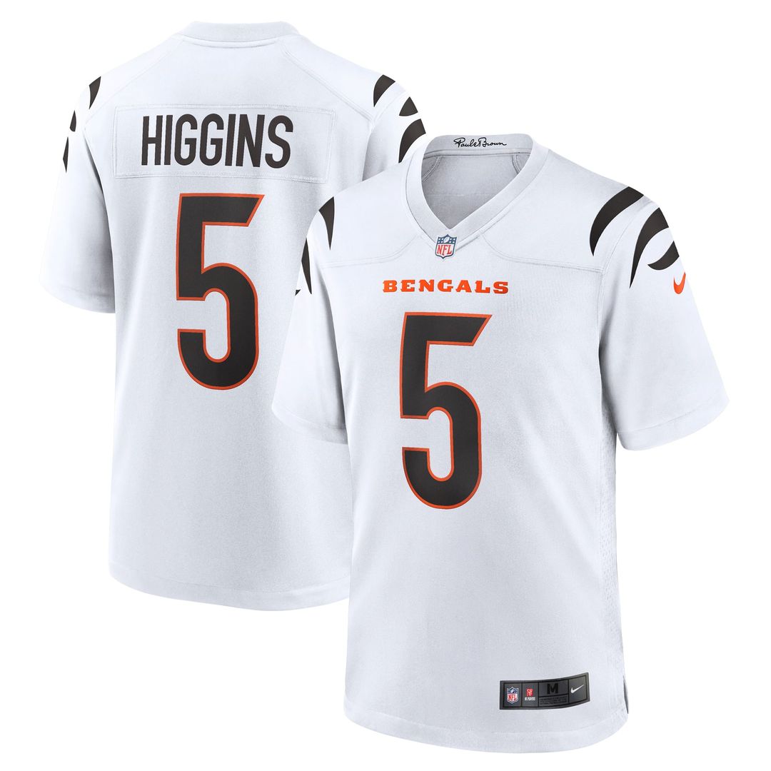 Cincinnati Bengals Tee Higgins Nike White Game Jersey product image 4