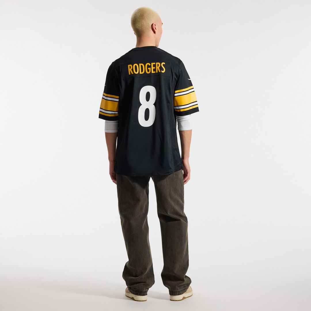 Pittsburgh Steelers Aaron Rodgers Nike White Game Jersey product image 11