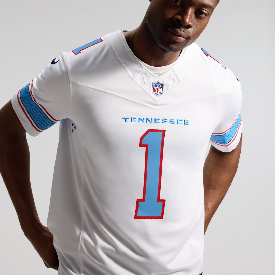 Tennessee Titans Cameron Ward Nike Light Blue Team Vapor product image 35