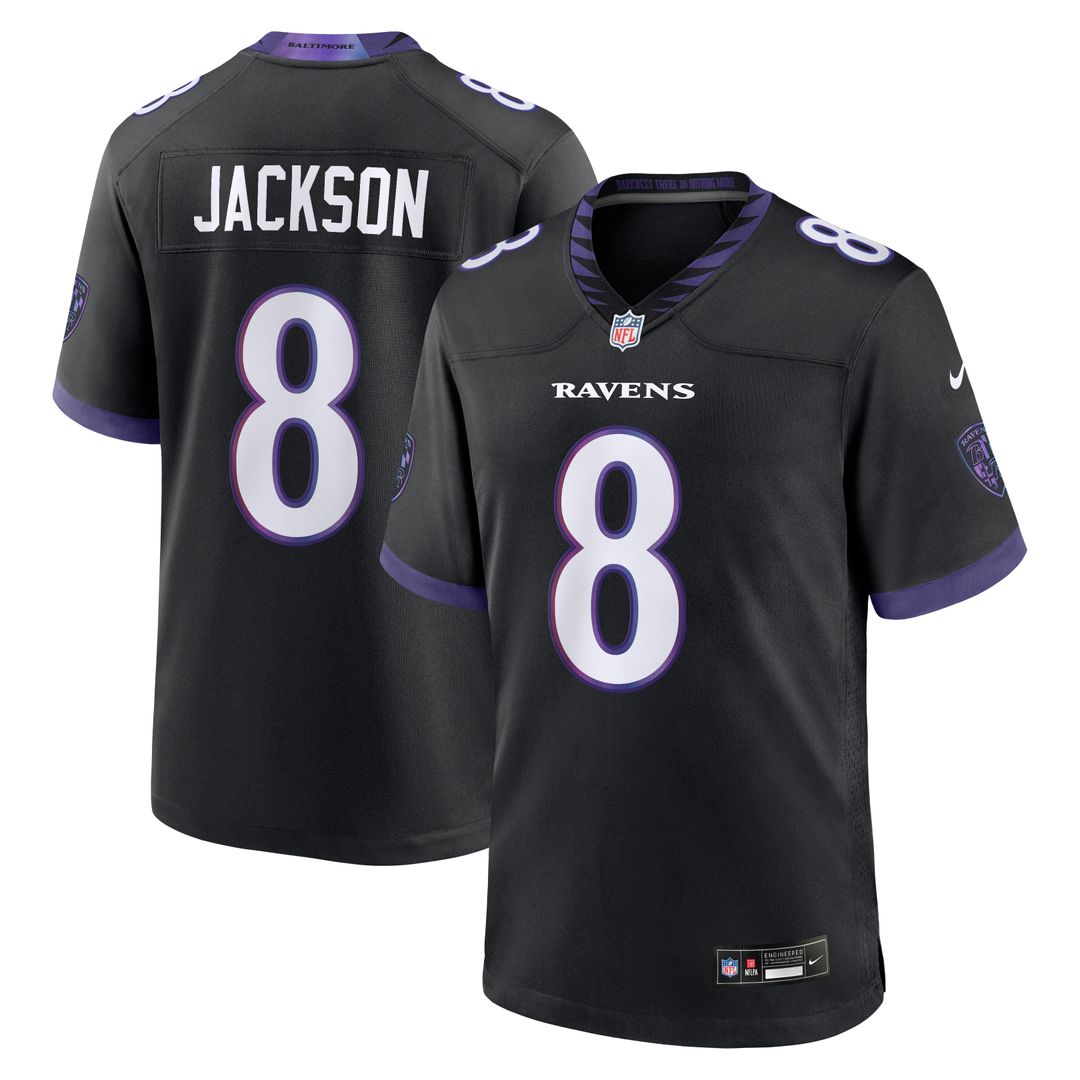 Baltimore Ravens Lamar Jackson Nike White Game Jersey product image 32