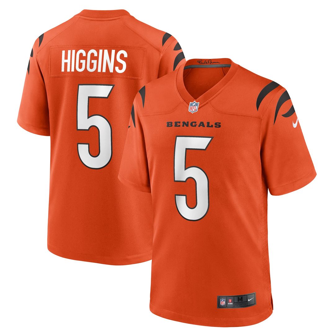Cincinnati Bengals Tee Higgins Nike White Game Jersey product image 15