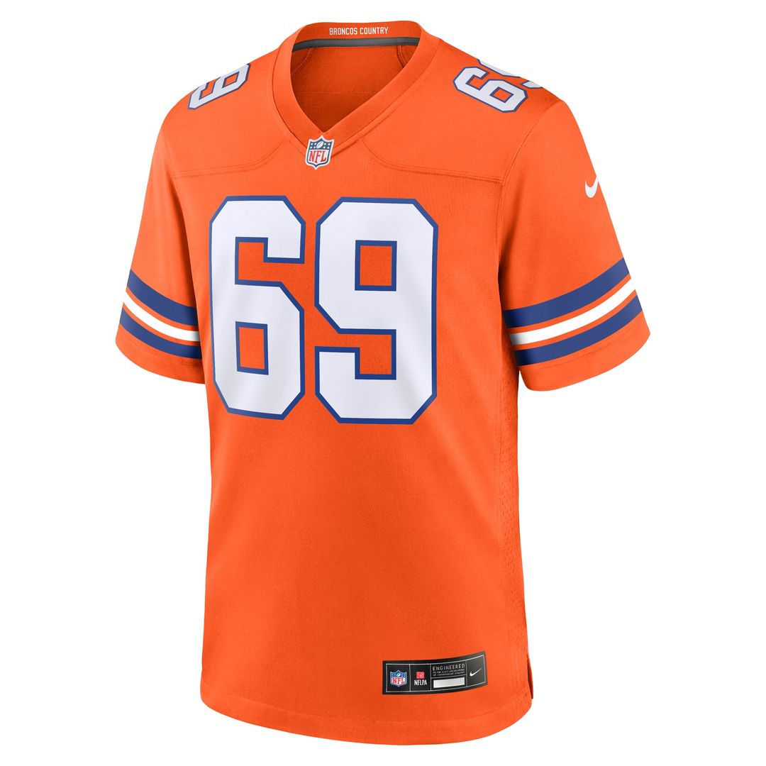 Denver Broncos Mark Schlereth Nike Orange Retired Player product image 2