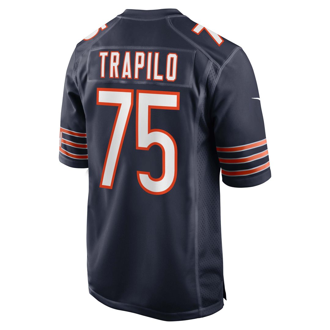 Chicago Bears Ozzy Trapilo Nike Navy Game Jersey product image 3
