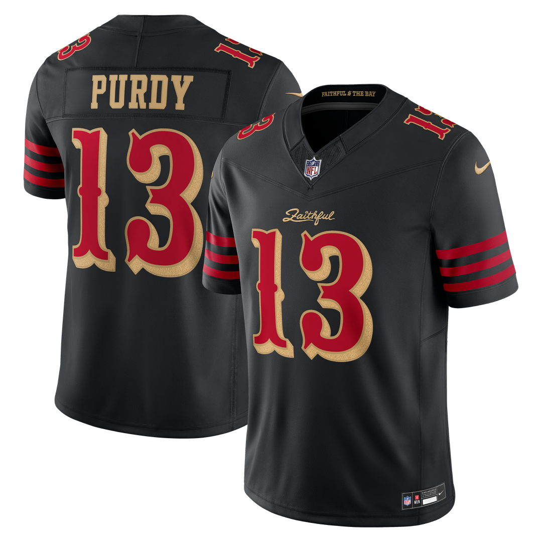 San Francisco 49ers Brock Purdy Nike Black Rivalries product image 1