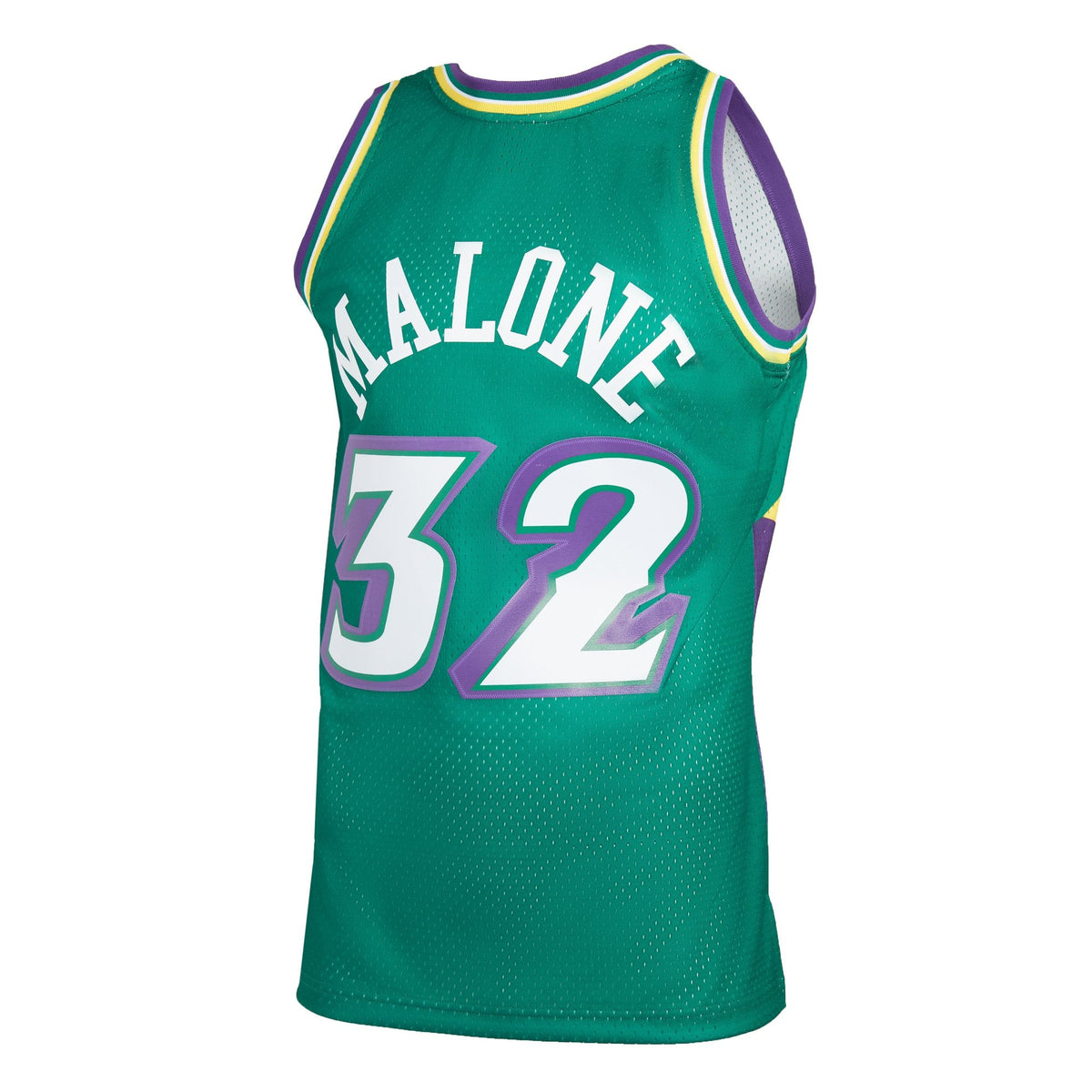 Mitchell & Ness Karl Malone Green Utah Jazz 1996-97 Hardwood Classics Reload 2.0 Swingman Jersey for Men product image 3,