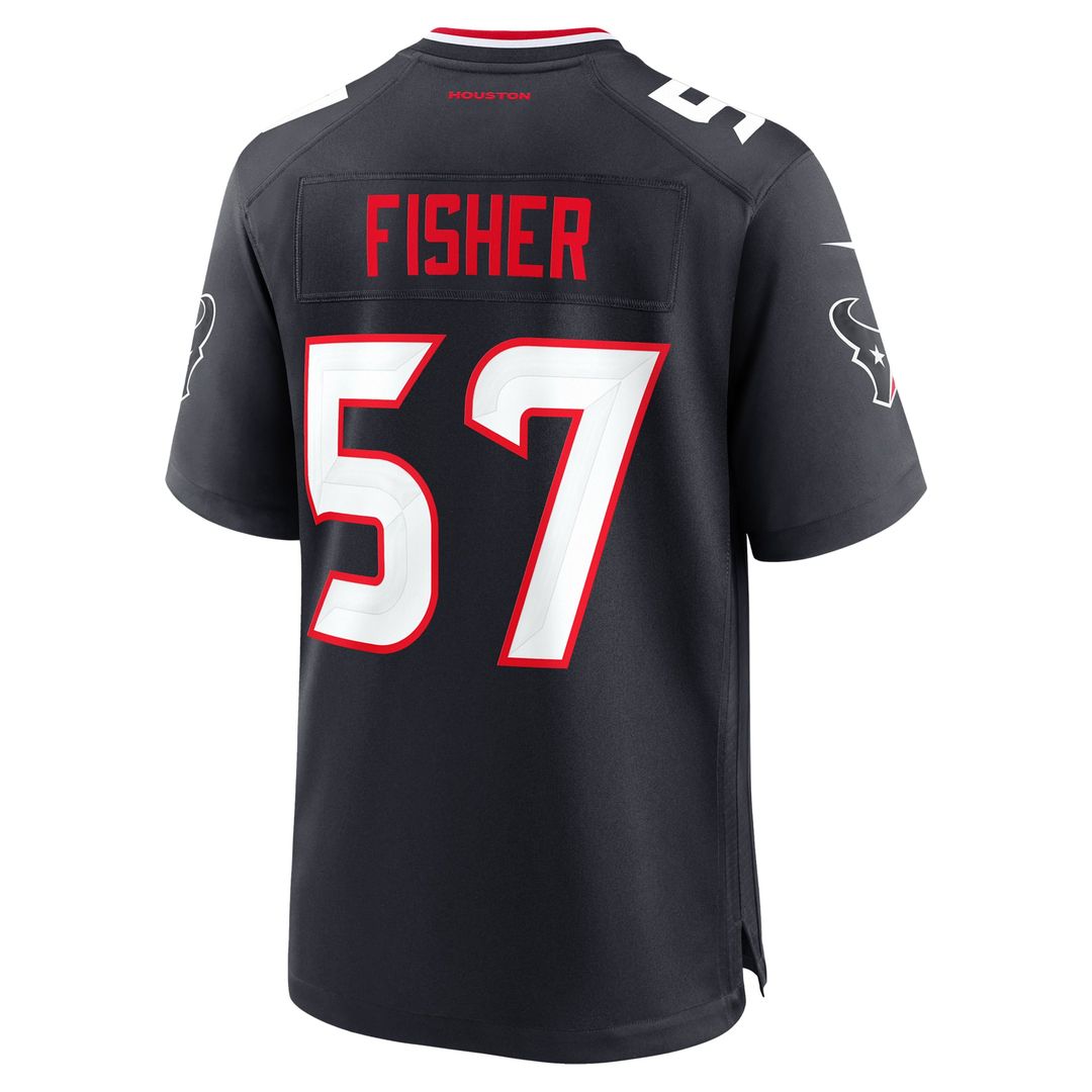 Houston Texans Blake Fisher Nike Navy Game Jersey product image 3