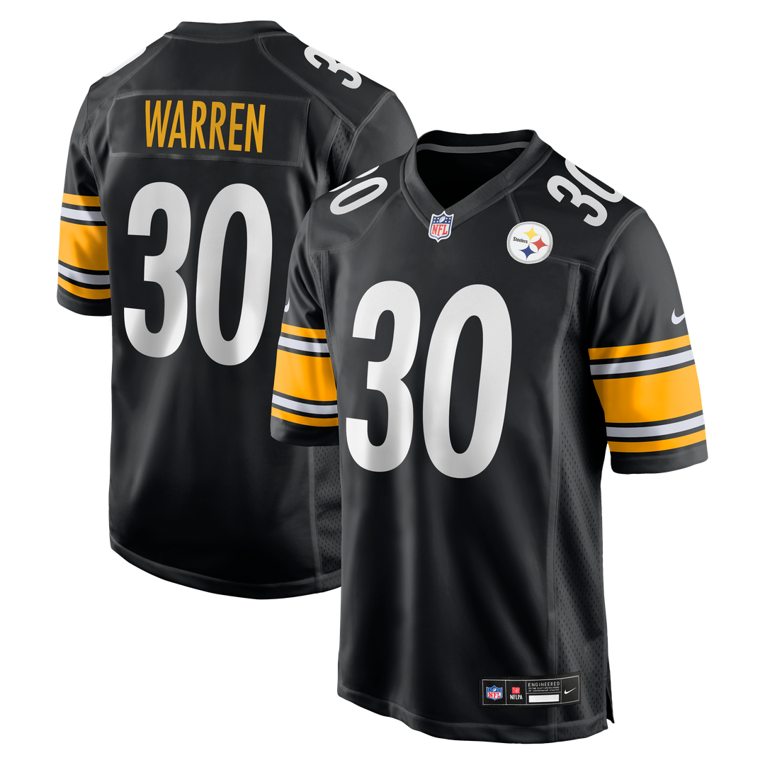 Pittsburgh Steelers Jaylen Warren Nike Black Game Jersey product image 1